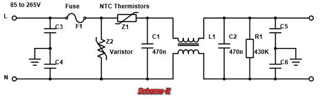 AC-DC power circuit front end