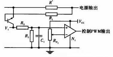 Un diagrama de circuito de un sensor de corriente que detecta una corriente