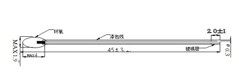 Emaillierter Drahtthermistor