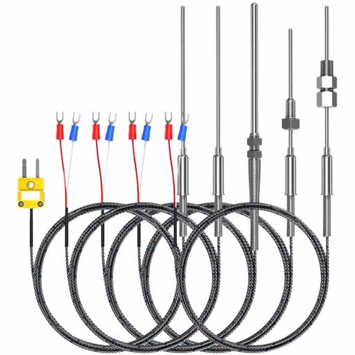 PT100 E, J, T temperature sensor probe 