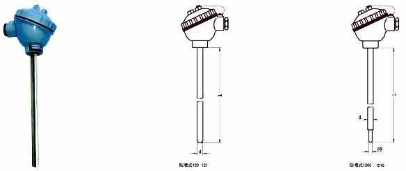 Thermocouple without fixture