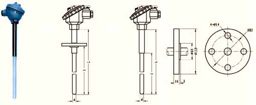 High temperature anticorrosive thermocouple