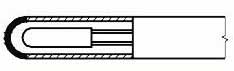 The structure of the thermal resistance measuring terminal