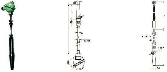 Thermocouple for furnace top