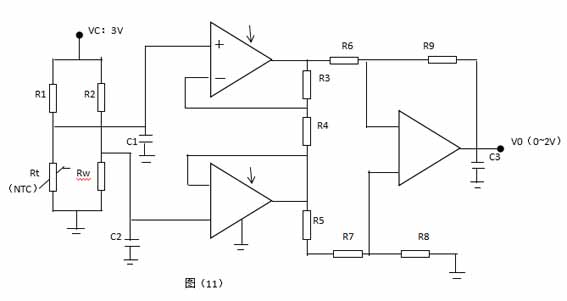 Diseñe el termistor NTC como un elemento sensible para recopilar datos de temperatura 