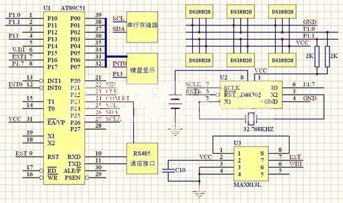 Design des Temperatursensors DS18B20 für Feueralarm