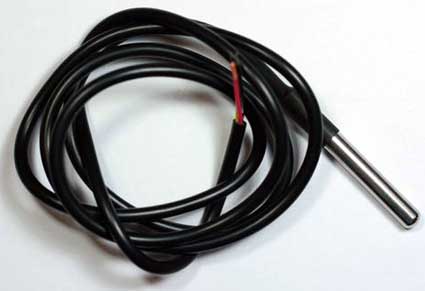 DS18B20 sensor probes of different size package