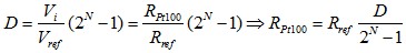 Wiring method in Pt100 proportional method measurement