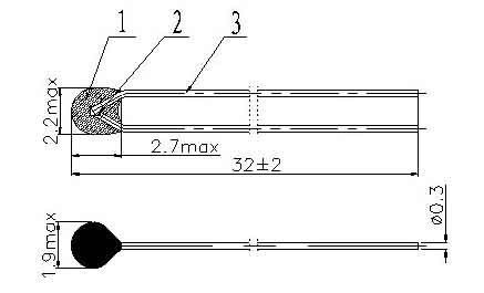 Battery pack ntc temperature sensor dimensions