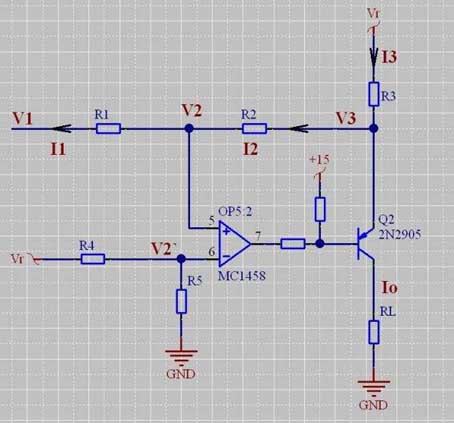 Circuito de conversión V / I