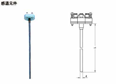 Temperature sensing element of industrial platinum thermal resistance