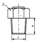 Welded threaded thermocouple