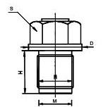 Threaded thermocouple