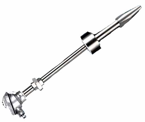 Blade type armored thermocouple 