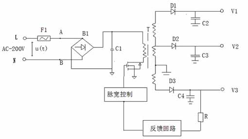 Design NTC sensor applied to the circuit of switching power supply